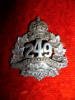 249th Battalion (Regina, Saskatchewan) Officer's Silver Collar Badge 